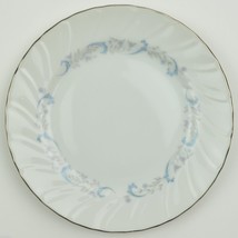 Camelot China Gracious Pattern Bread Plate Japan 1990 Blue Scrolling Floral Trim - £2.15 GBP