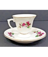 Regency Cup and Saucer W/Multi Floral and Gold Trim China Dimi Footed Vi... - €10,48 EUR