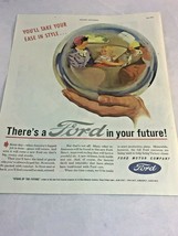 1945 WW2 Time Ford Motor Company New Car for Returning Solders Print Ad - $8.90