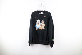 Vtg 90s Country Primitive Womens XL Thanksgiving Bear Crewneck Sweatshir... - $34.60