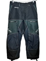Klim Free Rider Pants Men&#39;s Large Black Green Gore-tex Pockets Cold Weat... - $189.46