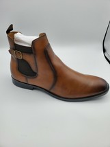 Alfani Men&#39;s Ramon Leather Chelsea Boot Tan Size 11 - $58.41