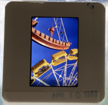 Orig Brooklyn Coney Island Amusement Park Rides New York City 4 Photo Slides NYC - £22.32 GBP