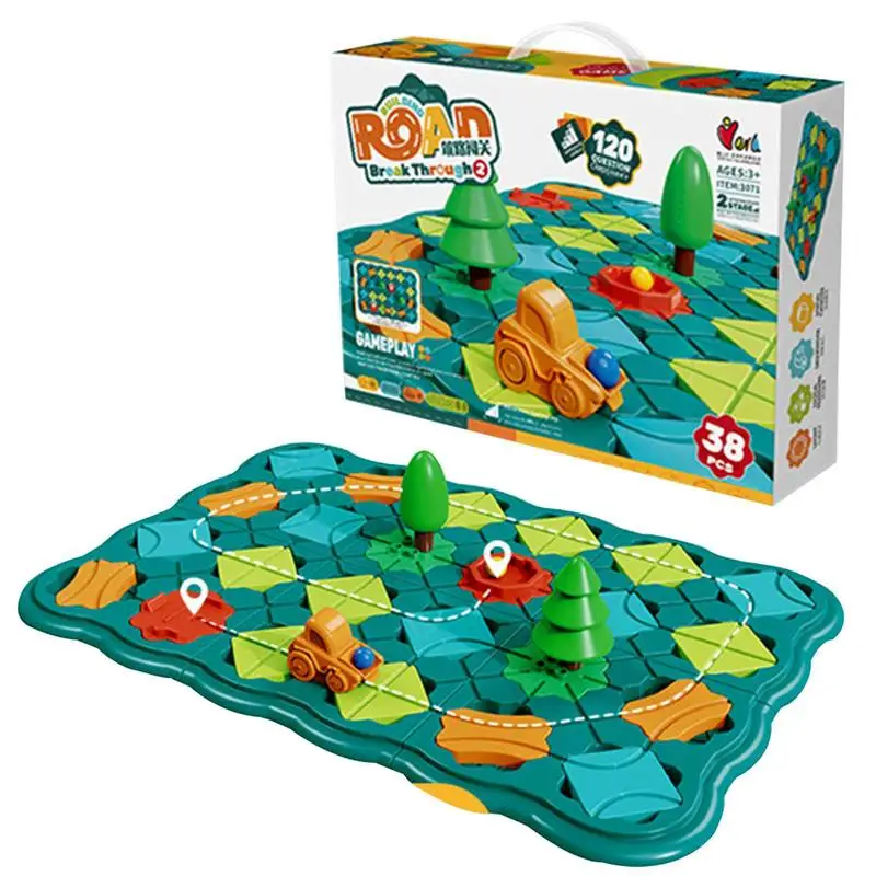 Educational Learning Toys With Road Construction Smart Logic Board Game Road - £34.61 GBP+
