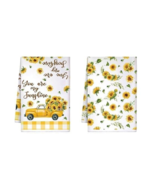 NEW You Are My Sunshine Sunflower Decorative Microfiber Kitchen Towels S... - $7.50
