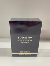 Boucheron Pour Homme Eau De Toilette 3.3oz Spray For Men - New In Navy Box - £35.96 GBP