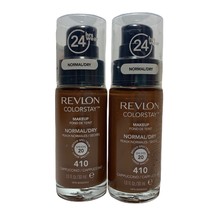 2 Revlon Colorstay 24 hr Makeup for Normal/Dry Skin SPF 20 410 Cappuccino - £15.85 GBP