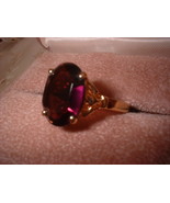 Ladies Amethyst Russian CZ Ring 5 Carats - £29.98 GBP