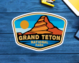Grand Teton National Park Decal Sticker Wyoming Tetons 3.75&quot; x 2.75&quot; - £4.20 GBP