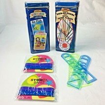 8 Pc Childrens Game Pack Cards Pickup Up Sticks Jacks Stencils Bracelets... - $17.99