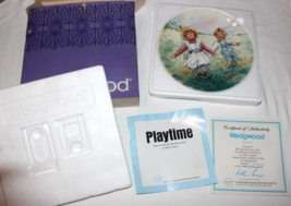 Vtg 1980s Wedgwood England Plate “Playtime” My Memories Collection Mary Vickers - £6.37 GBP