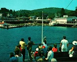 Weirs Docks From Mt Washington Lake Winnipesaukee NH UNP Chrome Postcard C1 - $2.92