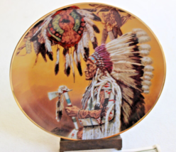 Collector Plate Chief Wolf Plume Franklin Mint Paul Calle In Box + Coa - $5.00