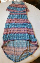 Cato Girls Youth Dress 33239492 Multicolored Dress XL 18 Striped Sleeveless NWT - £16.44 GBP
