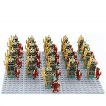 21pcs/set The Soldiers of Atlantis Army Medieval Military Minifigures Block - £26.43 GBP