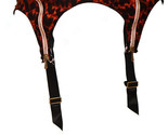 AGENT PROVOCATEUR Womens Garter Belt Leopard Zippers Elegant Red Size XS - $143.44
