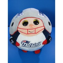 Ty Beanie Baby Ballz New England Patriot NFL Football Toy Collectible 8&quot; - $12.00