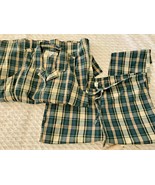 Victorias Secret Country Plaid 2 Piece Cotton Pajamas Size L  Women hong... - $790.30 MXN