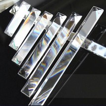 10Pcs Two 2 Holes Clear K9 Crystal Prisms Chandelier Lamp Parts Party De... - £12.97 GBP+