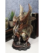 Ebros Ruler Of Pantagonia Steampunk Cyborg Robot Dragon Statue 10.5&quot;Tall - $1,046.98 MXN