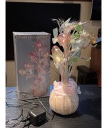 Vintage Fiber Optic EVER CHANGING COLORS Easter Egg Tree 16&quot; Tall Vintage  - €16,30 EUR