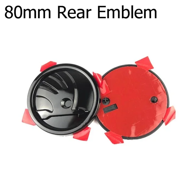 80/90MM Car Front Hood Rear Trunk Emblem Badge Sticker for Skoda Logo Superb Rap