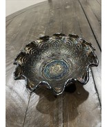 Fenton Parisian Medallion Carnival Glass BERRY Bowl 7 5/8&quot; Thistle Outside - $1,184.92 MXN