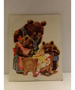 Vintage Golden Press Goldilocks &amp; Three Bears Board Puzzle 13 pc 80-4A - $18.43 CAD