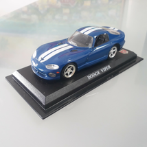 Dodge Viper 1996 Diecast Blue White / Model Miniature Vehicle Scale 1/43 - £13.37 GBP