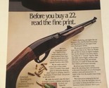 Remington 22 Vintage Print Ad Advertisement pa12 - $6.92