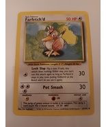 Pokemon 1999 Base Set Farfetch&#39;d 27 / 102 NM Single Trading Card - £7.82 GBP