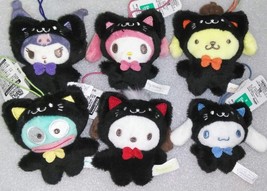 Sanrio Characters Mini Animal costume mascot set Black cat set of 6 Cinnamoroll - £57.71 GBP