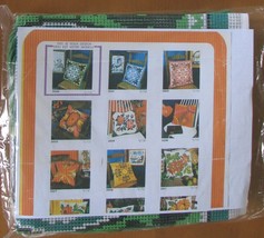 Scheepjes Cross Stitch Kit 3500 Pillow Cushion Cover Green 16 x 16 in 40... - $19.94