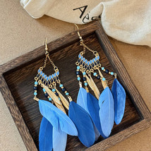 Alloy Rice Bead Dangle Earrings - $19.95