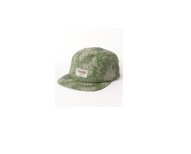 Primary image for MEN'S CROOKS & CASTLES JUNGLE FEVER 5 PANEL CAP LID HAT CAMOUFLAGE GREEN NEW $54