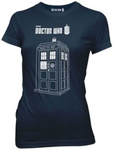 Doctor Who TV Series 7 Linear Tardis Baby Doll/Juniors Adult T-Shirt, NEW UNWORN - £11.59 GBP