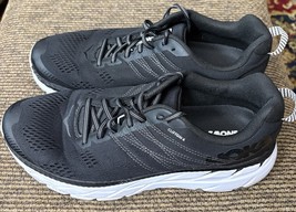 Hoka One One Womens Clifton 6 1102873 Black White Running Shoe Size 10.5 - $42.99