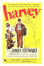 HARVEY MOVIE POSTER 27X40 IN JIMMY STEWART RABBIT 69X101 CM ELWOOD P. DO... - $34.99