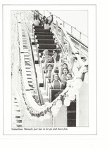 Menudo teen magazine pinup vintage 1980&#39;s riding a roller coaster hands air - $3.50