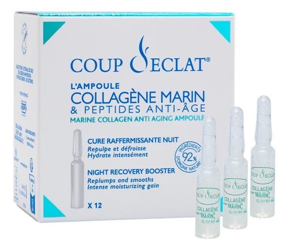 Coup d Eclat Collagen Marine and Anti-Aging Peptides Ampoules, 12 x 1ml - $36.59