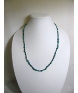 Turquoise Nugget and Copper Bead Necklace RKM424 - £19.92 GBP