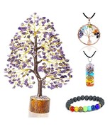 Amethyst Crystal Tree of Life - Chakra Tree of Life - Handmade Gemstone ... - £36.91 GBP