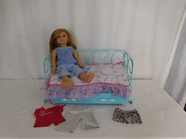American Girl Doll of The Year Retired GOTY 2008 Mia St Claire + Trundle... - $73.28