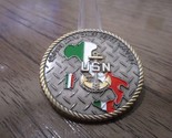 USN Naples Area Italy CPO Challenge Coin #862Q - $24.74