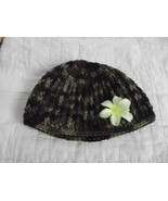 CAMOUFLAGE YOUTH HAT WITH FLOWER ADD OPTION HAND MADE NEW UNISEX MAN WOMAN - £7.86 GBP