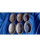Vintage Teakwood Oval Serving Bowls - 7 in (L) x 4 in (W) x 2 in (D Phil... - €31,85 EUR