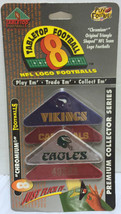 VTG NIP Tabletop Football 8 NFL Logo Chromium Vikings Cardinals Eagles 4... - £42.21 GBP