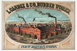 L. Candee &amp; Co., Rubber Works 20 x 30 Poster - £21.09 GBP