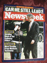 NEWSWEEK August 31 1998 Bill Clinton Scandal Embassy Bombing - £6.82 GBP