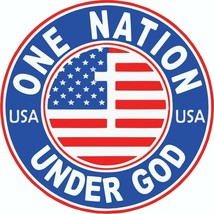One Nation Under God  -  Military Bumper Sticker  / Decal - £2.85 GBP